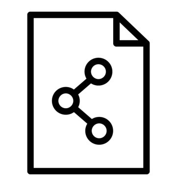 satır dosya paylaşım simge vektör