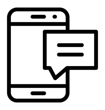 Mobil ileti kutsal kişilerin resmi içinde içini kaplamak çizmek 