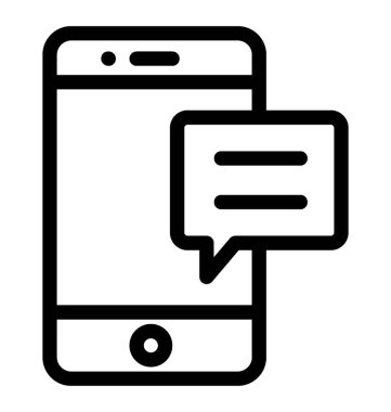 Mobil ileti kutsal kişilerin resmi içinde içini kaplamak çizmek 