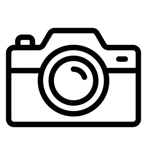 Lijn Camera Pictogram Vector — Stockvector