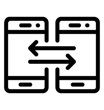 satır veri eşitleme simge vektör