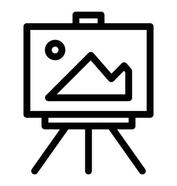 Fotoğraf hat simge vektör