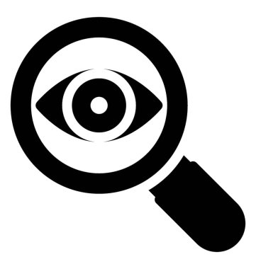 İzleme arama simge vektör katı tasarım