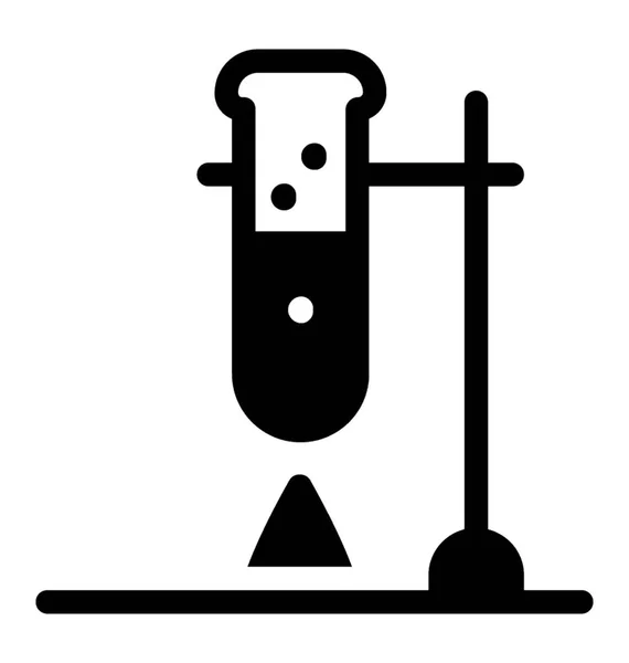 Ícone Experimento Científico Design Sólido —  Vetores de Stock