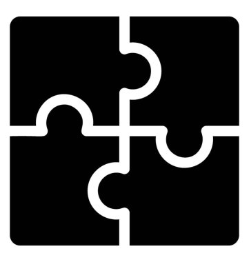 Jigsaw simgesinin katı tasarım