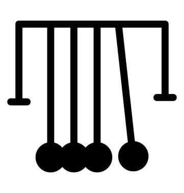 Sarkaç simgesi katı tasarım