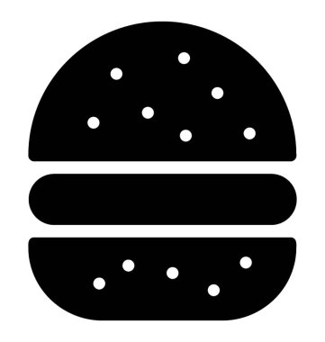 Önemsiz maddenin glif vektörü, Burger simgesi