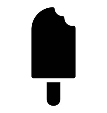 Dondurma simgesinin katı vektörü