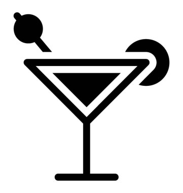 Martini sembolünün glif vektörü