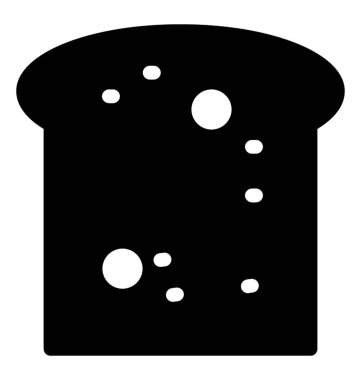 Katı Vektördeki tost simgesi