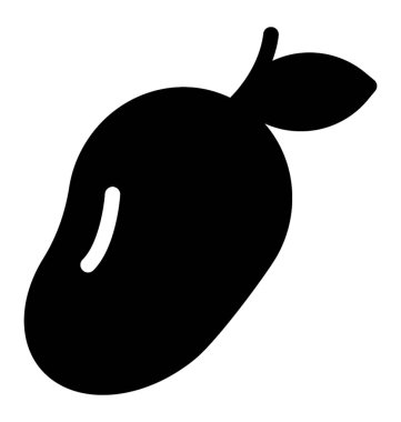 Katı Vektördeki Mango simgesi