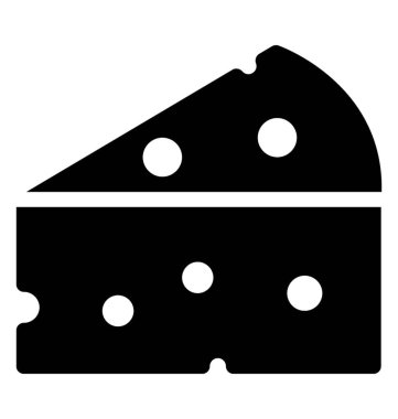 Dilim peynir glif simgesi