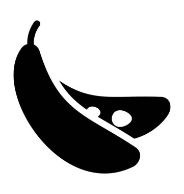 Bezelye katı simge tasarımı