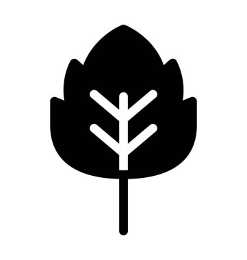 Glif vektör ıspanak simgesi