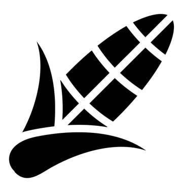 Sağlam Vektördeki Mısır koçanı simgesi 