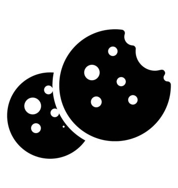 Glif Vektördeki çerezler simgesi