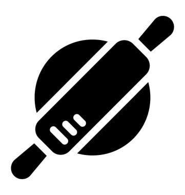 Glif Vektördeki haddeleme pim simgesi 