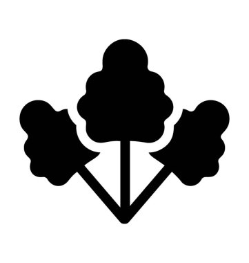 Glif vektör ıspanak simgesi