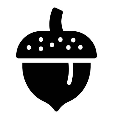 Katı Vektördeki Acorn simgesi