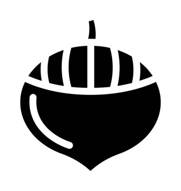 katı vektör kestane simgesi