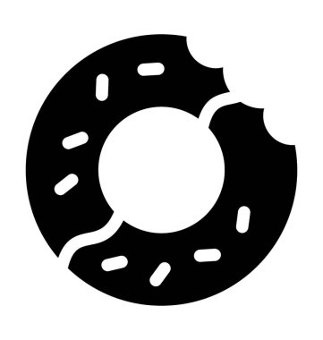 Çörek izole simgesi simge vektör