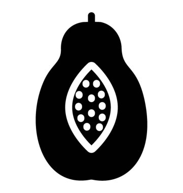 Meyve vektör papaya simgesinin