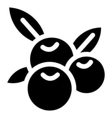 Çilek simgesinin simge vektör