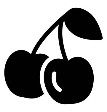 Kiraz simgesi simge vektör