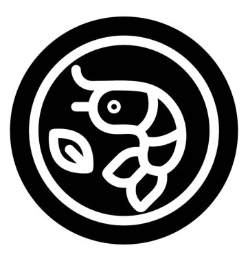 Karides simgesi simge vektör