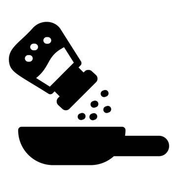 Baharat gıda, katı vektör simgesi