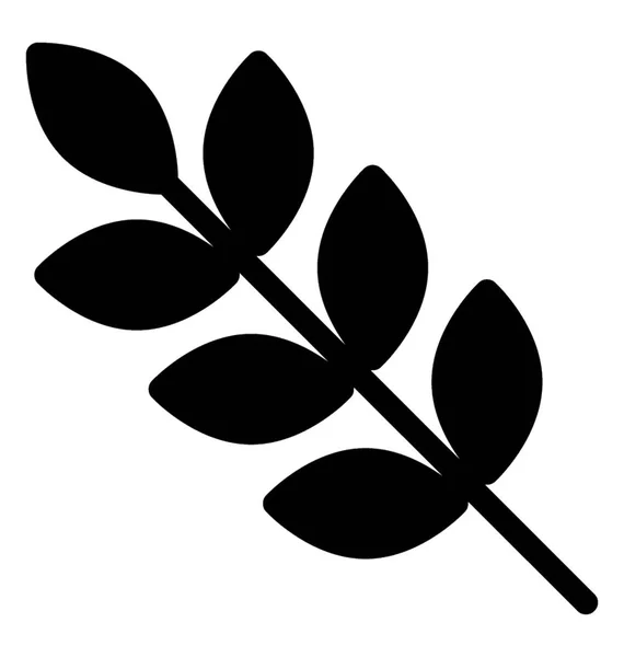 Icône Herbes Dans Vecteur Glyphe — Image vectorielle