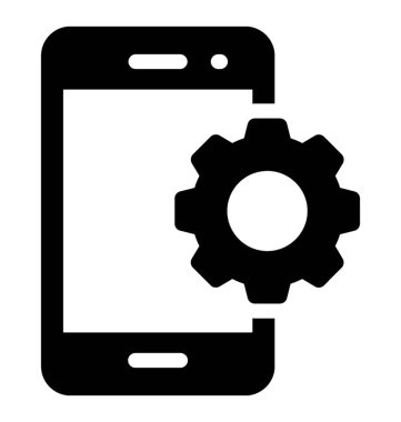 Sağlam telefon ayarları simge vektör