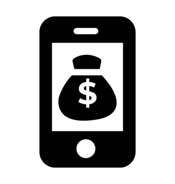 Katı online tasarruf simge vektör