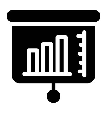 İş tanıtımı simgeler katı tasarım