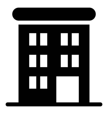 Glif tarzı bina simgesini