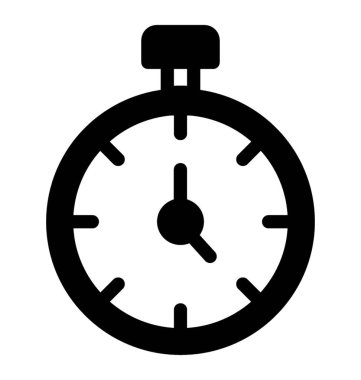 Glif tasarım kronometre simgesinin