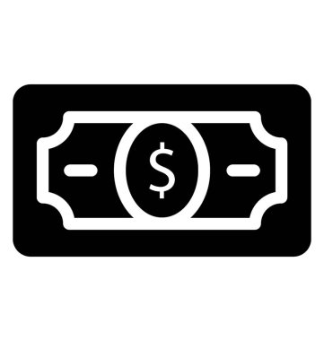 Doları not simgesini, glif tasarım.