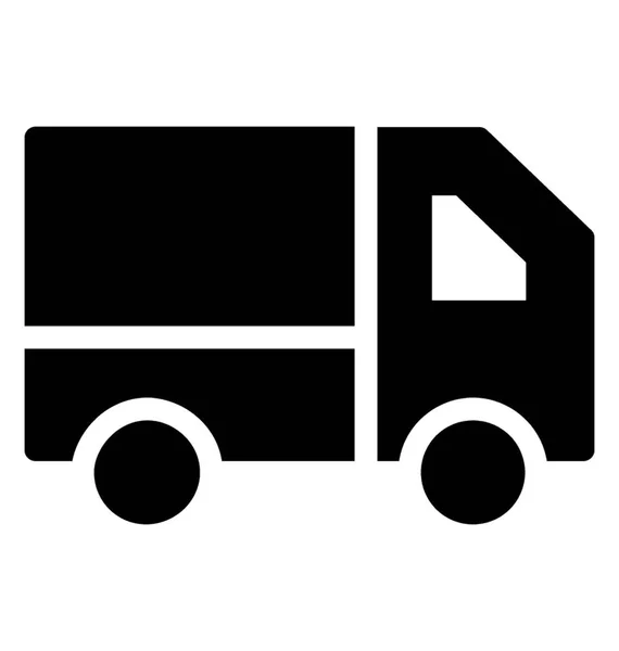 Vrachtwagen Pictogram Glyph Vector Design — Stockvector