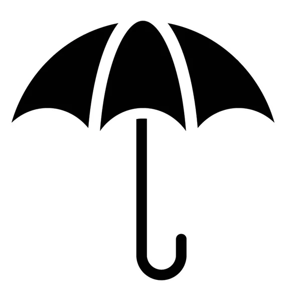 Paraplu Pictogram Glyph Vector Design — Stockvector