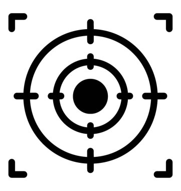 Amaç simge karakter tasarımı.