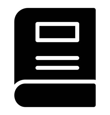 Glif tasarım kitap simgesi