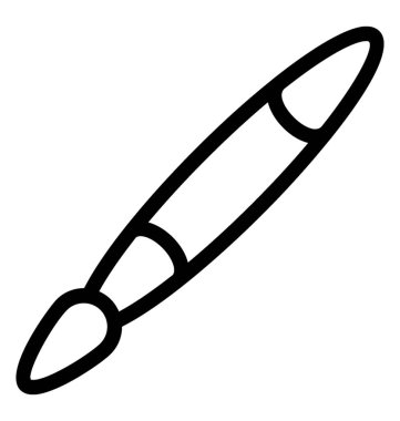 Kalem simgesi, çizgi vektör tasarımı