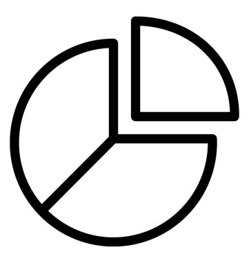 Pasta grafik simgesini, çizgi vektör tasarımı.