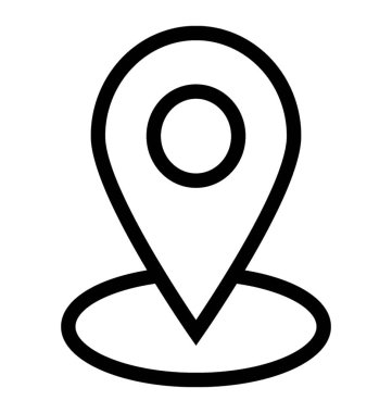 çizgi gezinti simge vektör