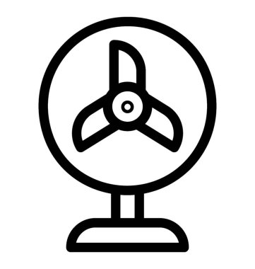 Fan simge, çizgili Tema