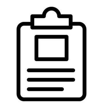 Panosu simgesi, çizgi vektör tasarımı