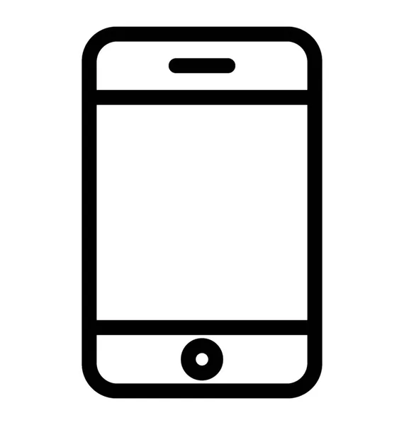 Mobiles Symbol Linienvektordesign — Stockvektor