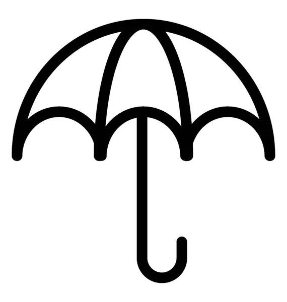Icono Paraguas Diseño Vectores Línea — Archivo Imágenes Vectoriales