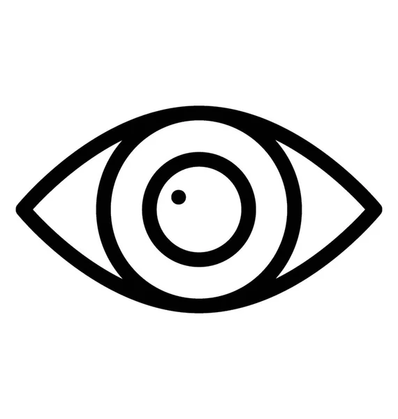 Augensymbol Liniendesign — Stockvektor