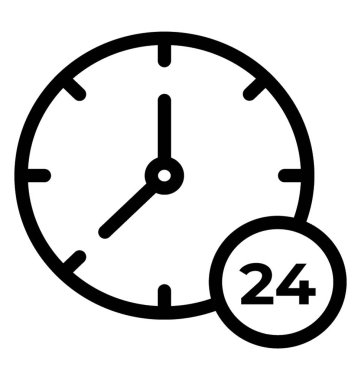 Gece gündüz simgesi, çizgi vektör tasarımı